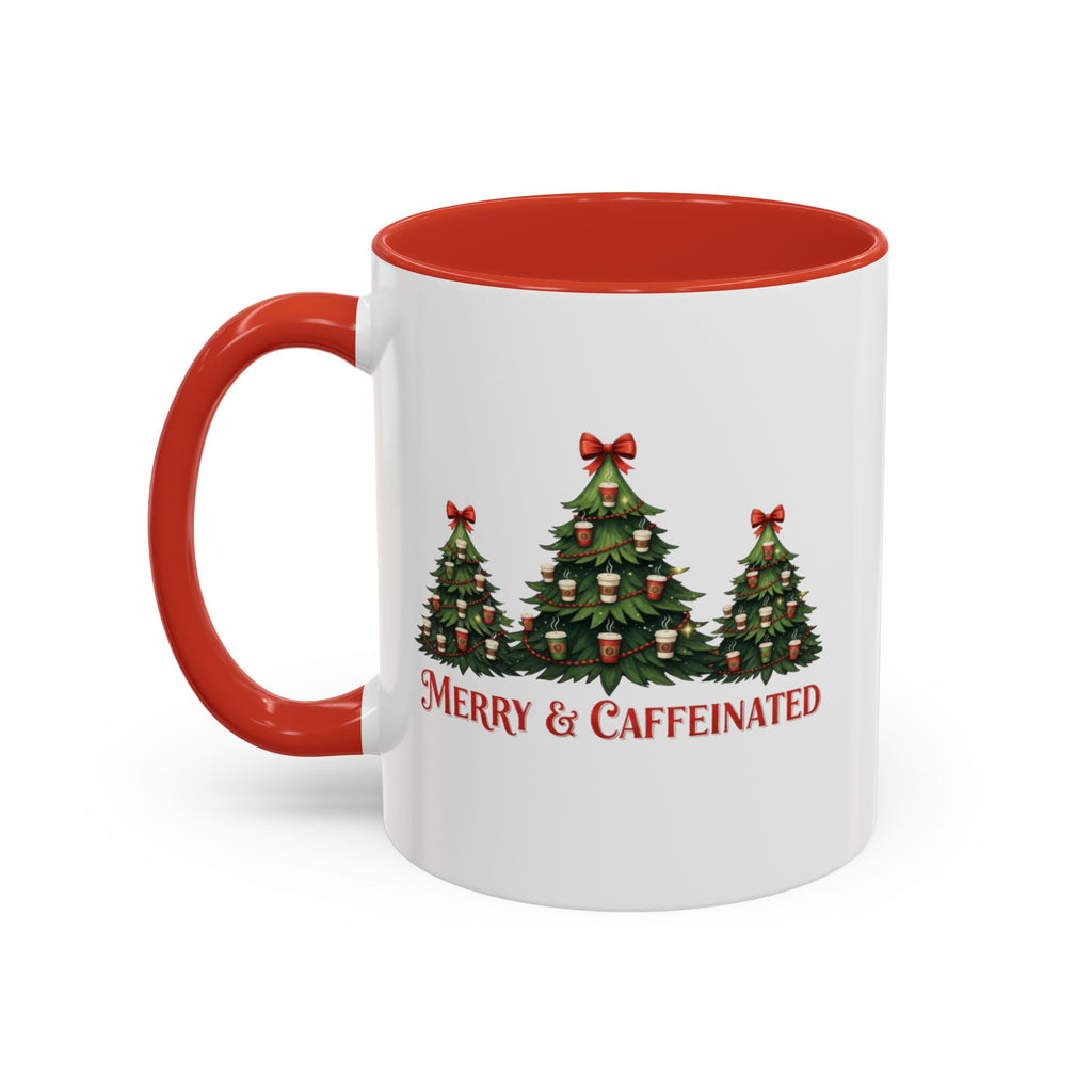 Merry and Caffeinated Christmas Tree Mug