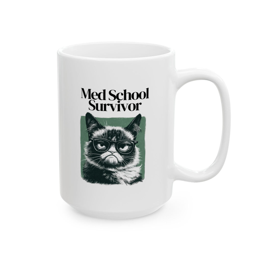 Med School Survivor Grumpy Cat Mug