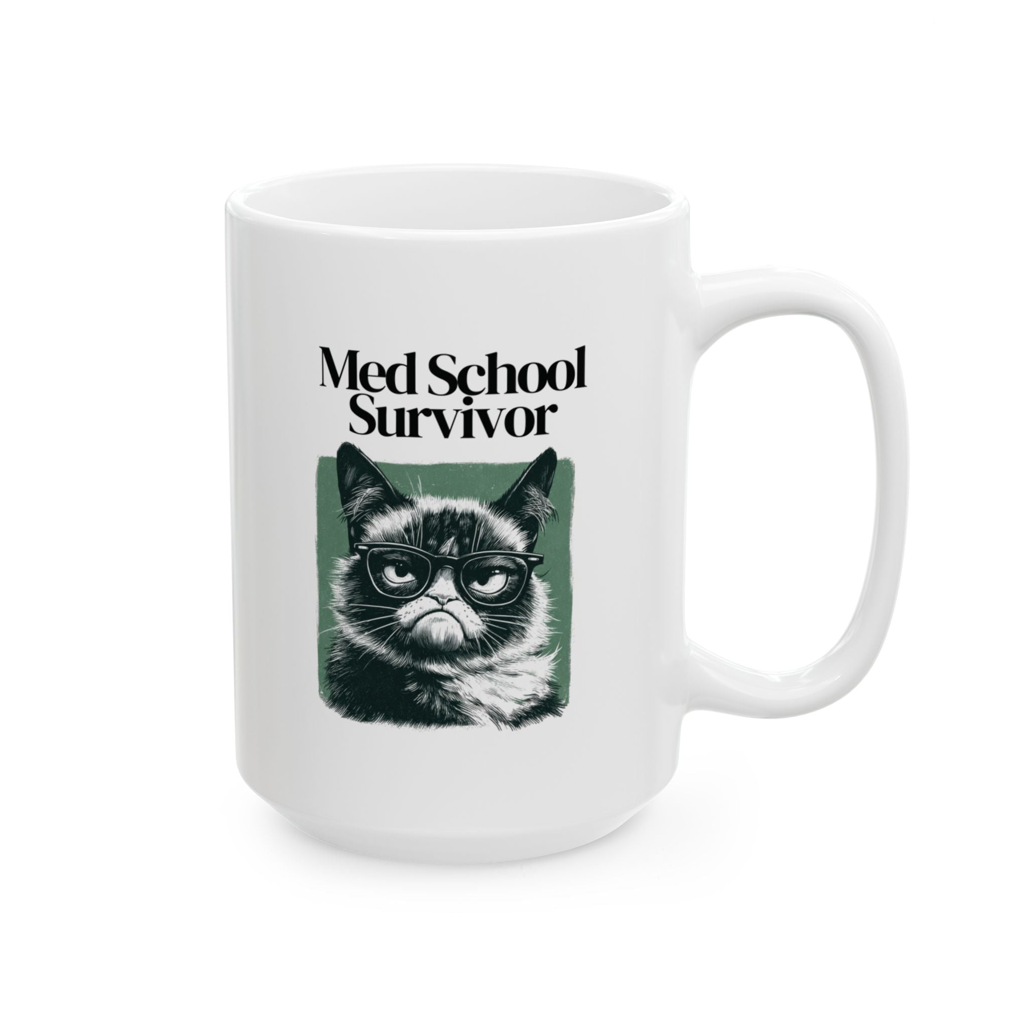 Med School Survivor Grumpy Cat Mug