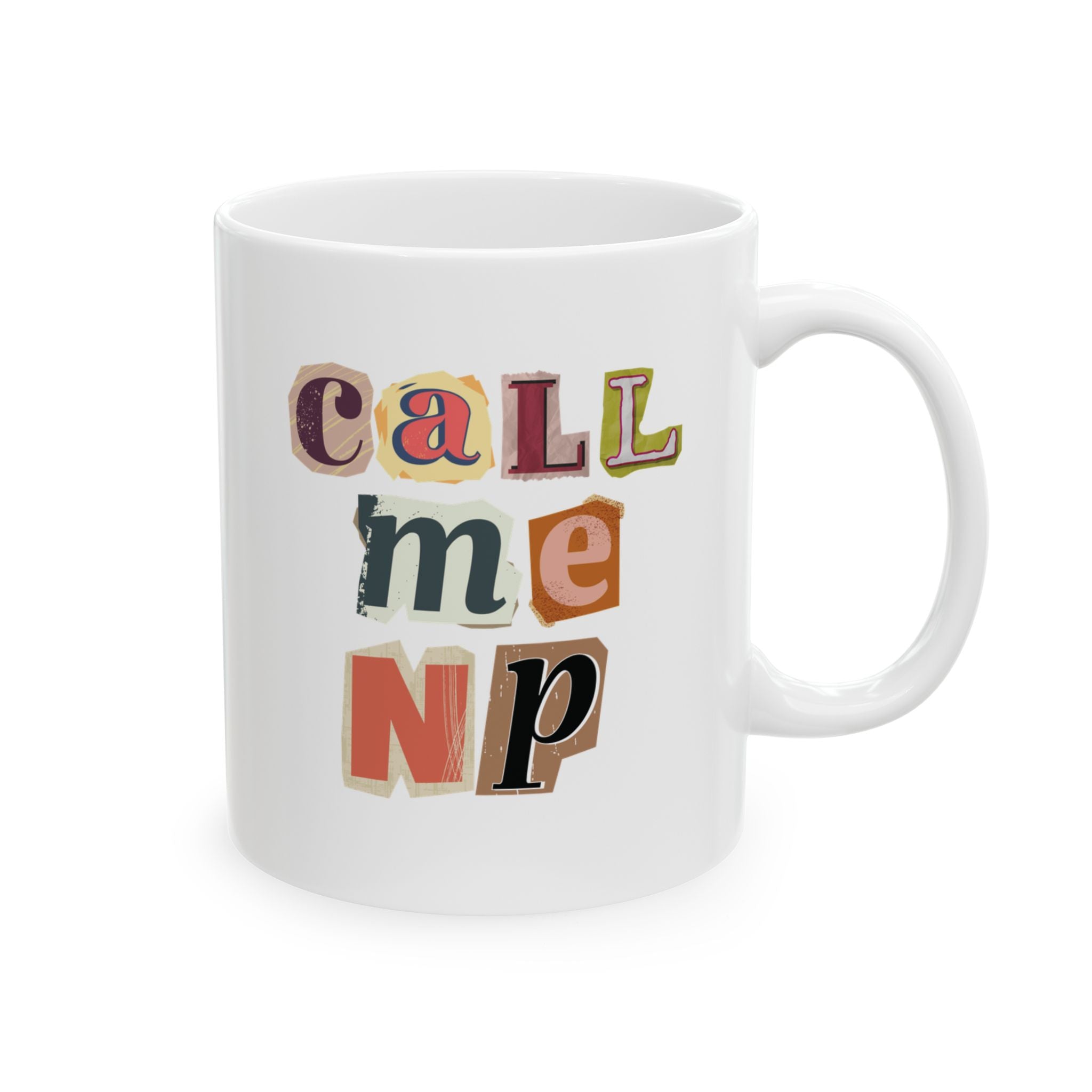 Call Me NP Scrapbook Style Mug