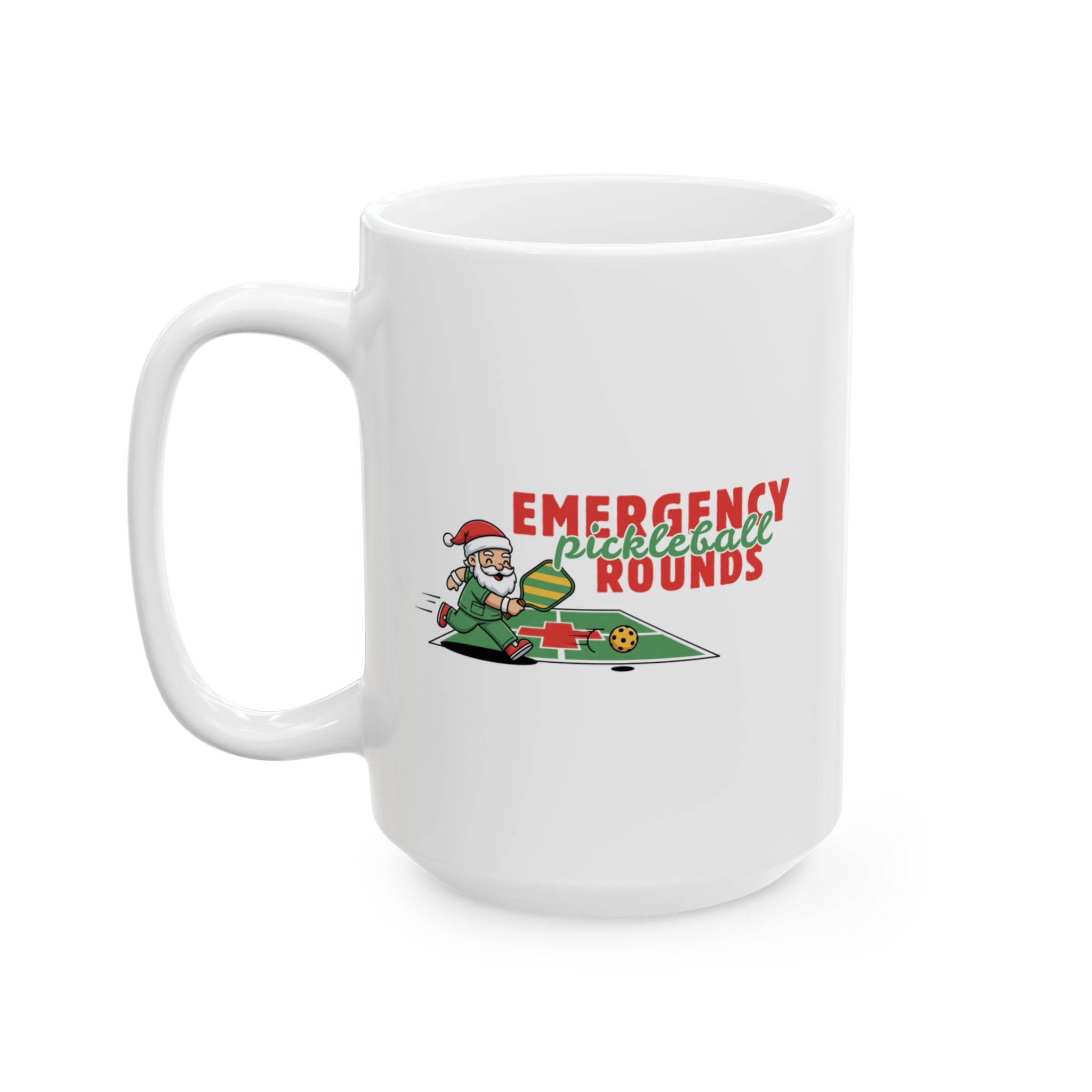 Emergency Pickleball Rounds Santa Mug