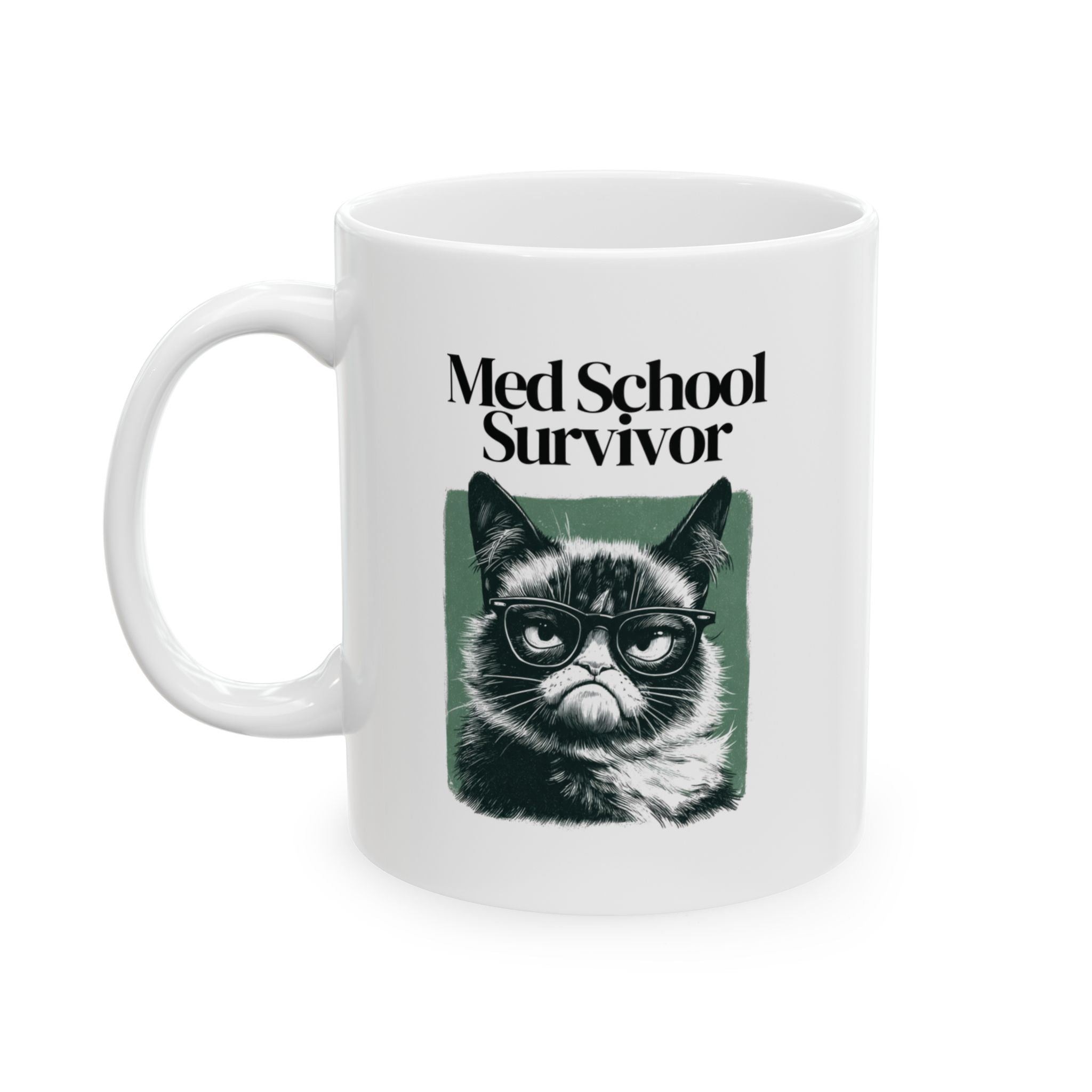 Med School Survivor Grumpy Cat Mug