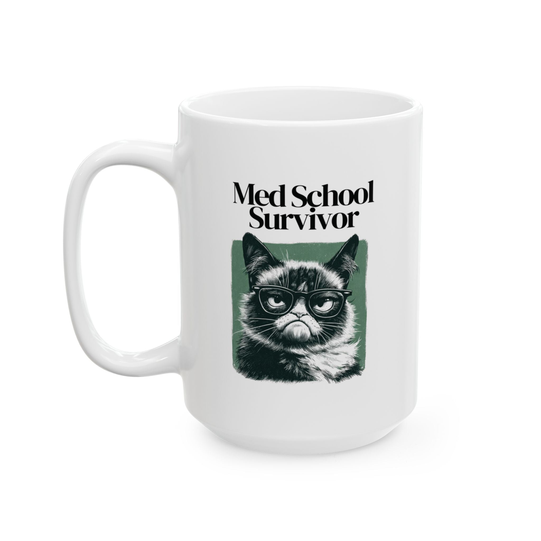 Med School Survivor Grumpy Cat Mug