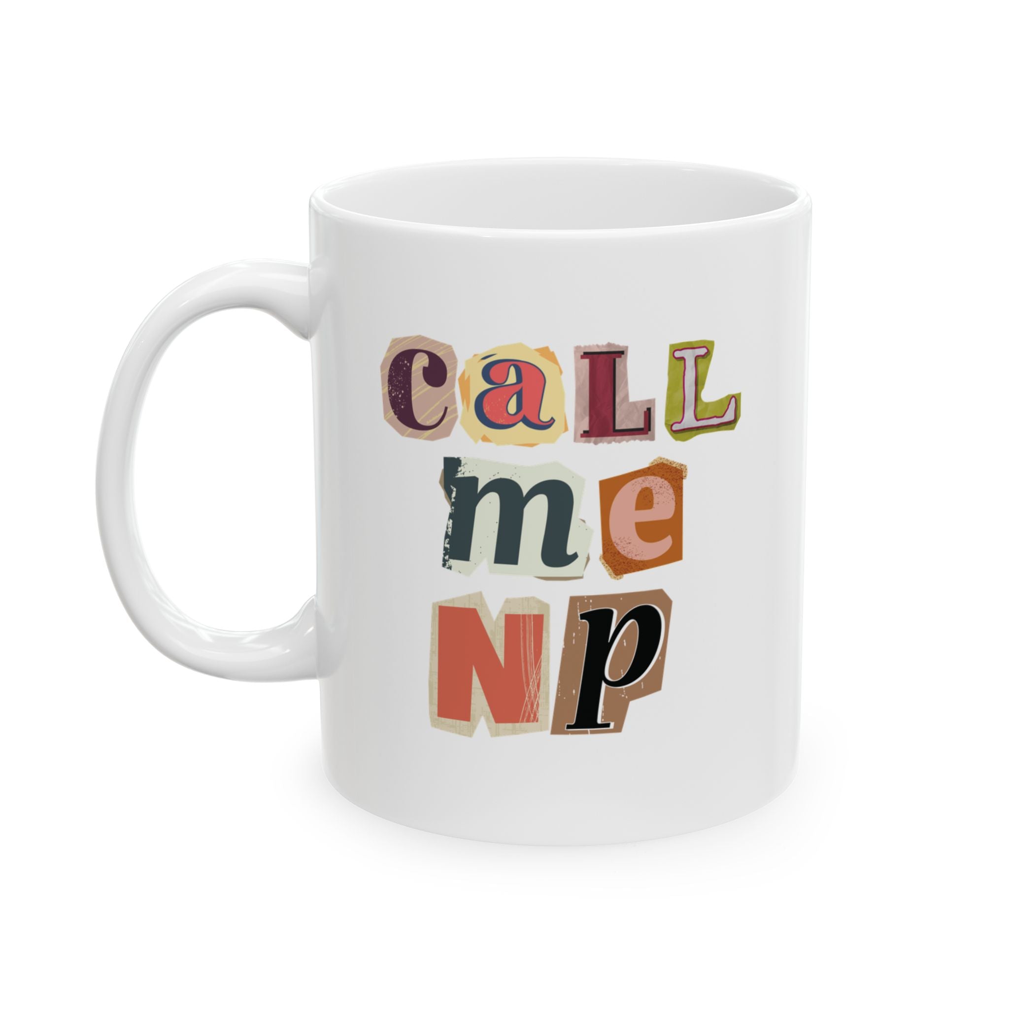 Call Me NP Scrapbook Style Mug