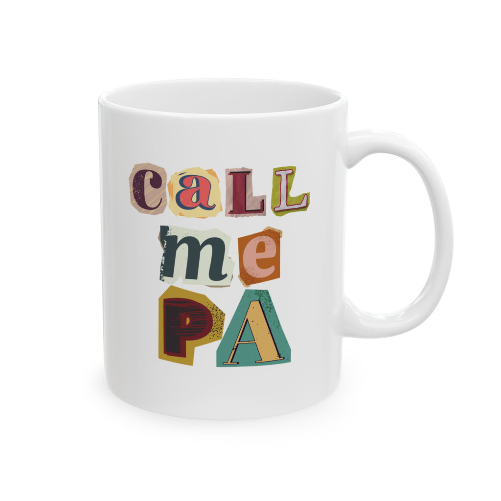 Call Me PA Scrapbook Style Mug
