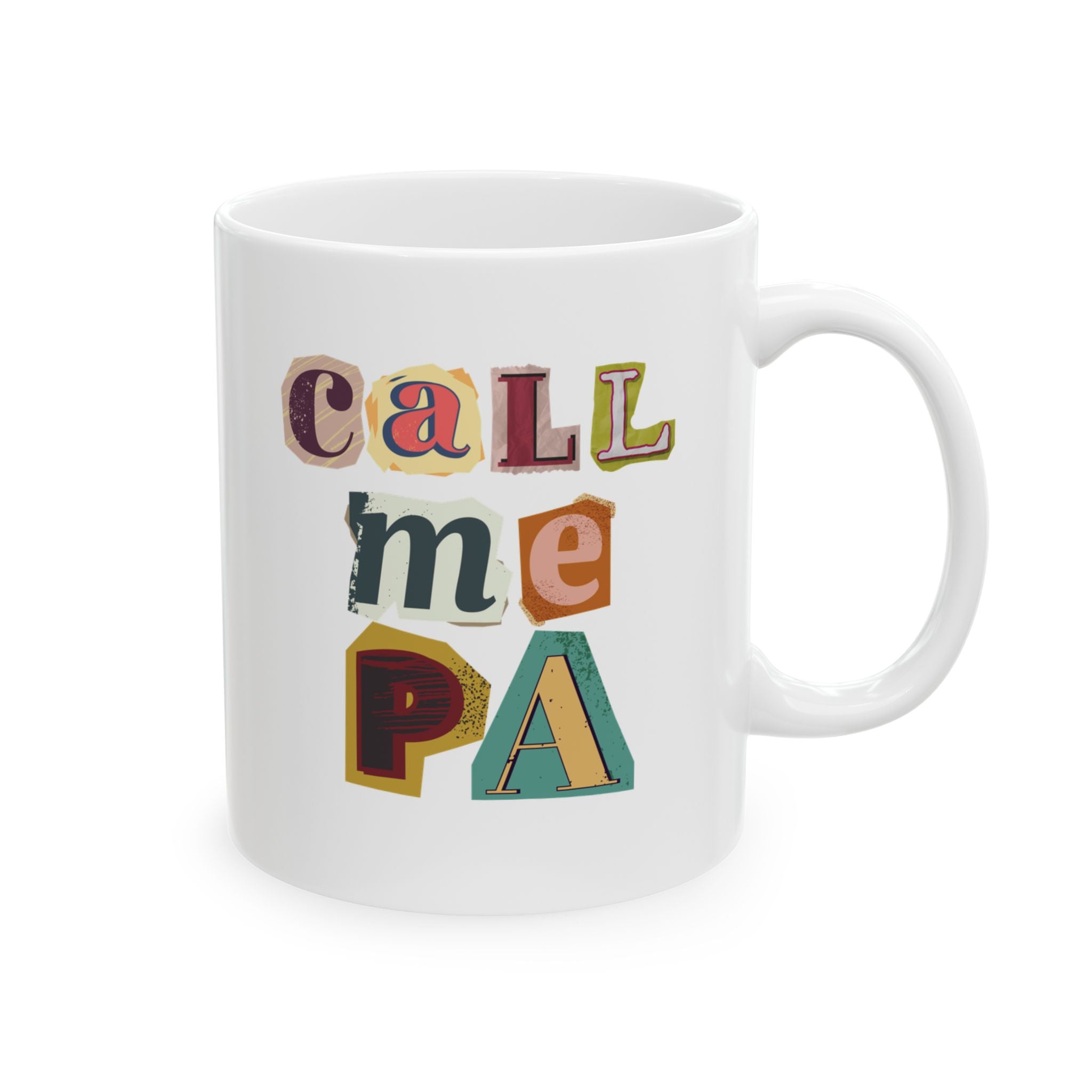 Call Me PA Scrapbook Style Mug