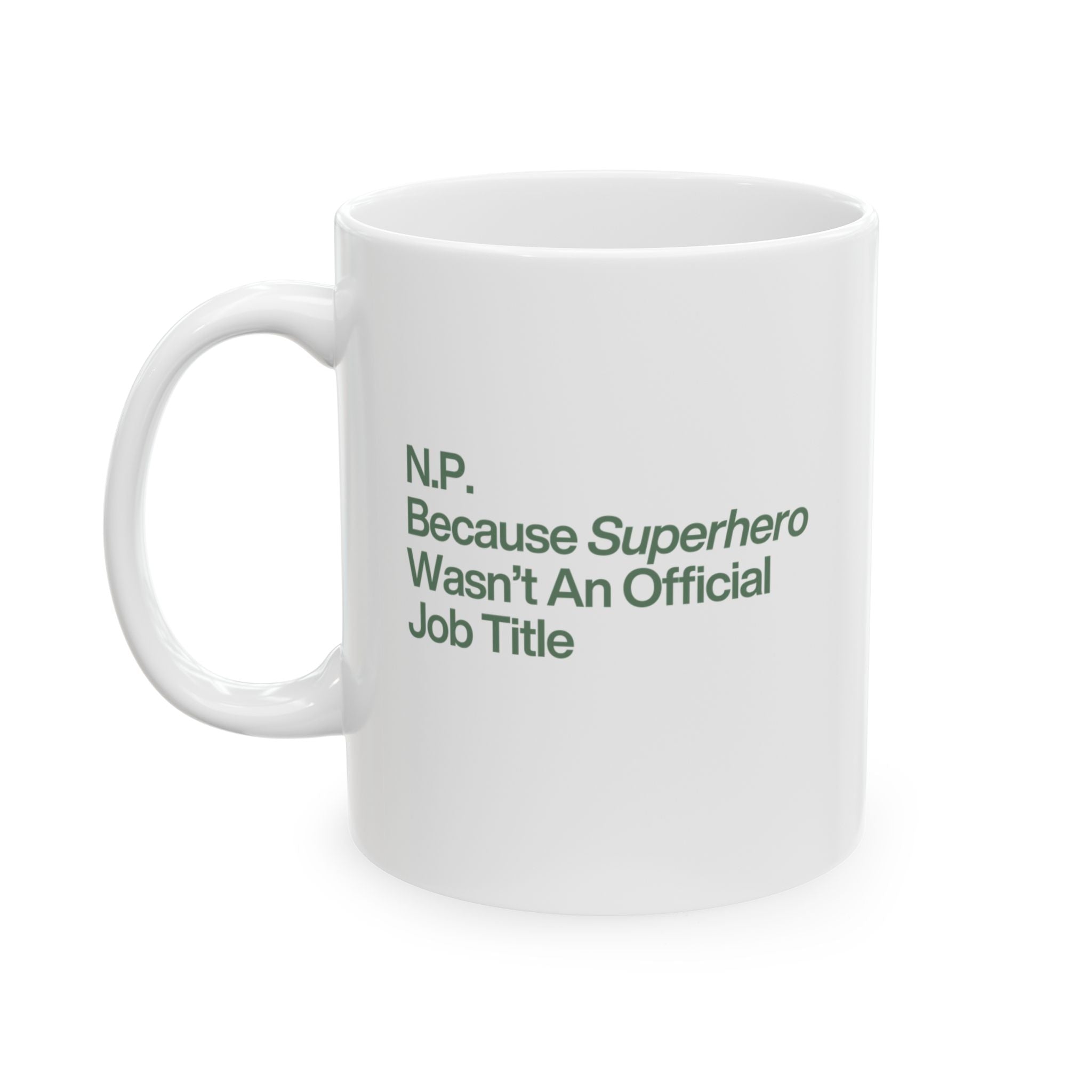NP Superhero Mug