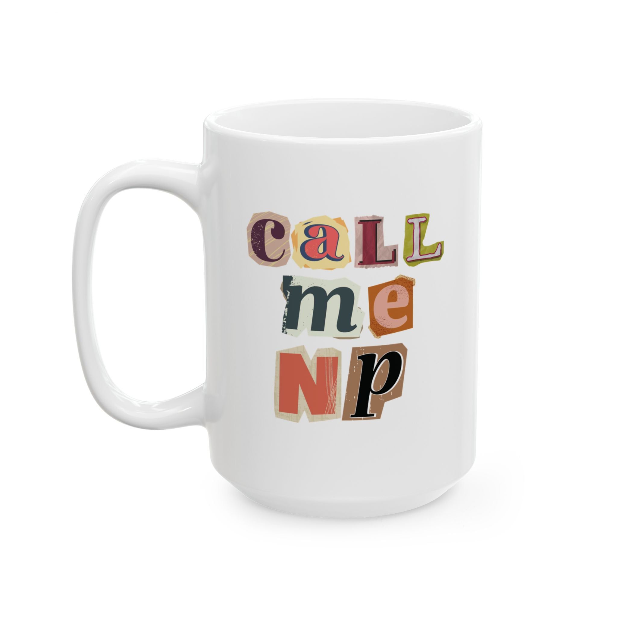 Call Me NP Scrapbook Style Mug