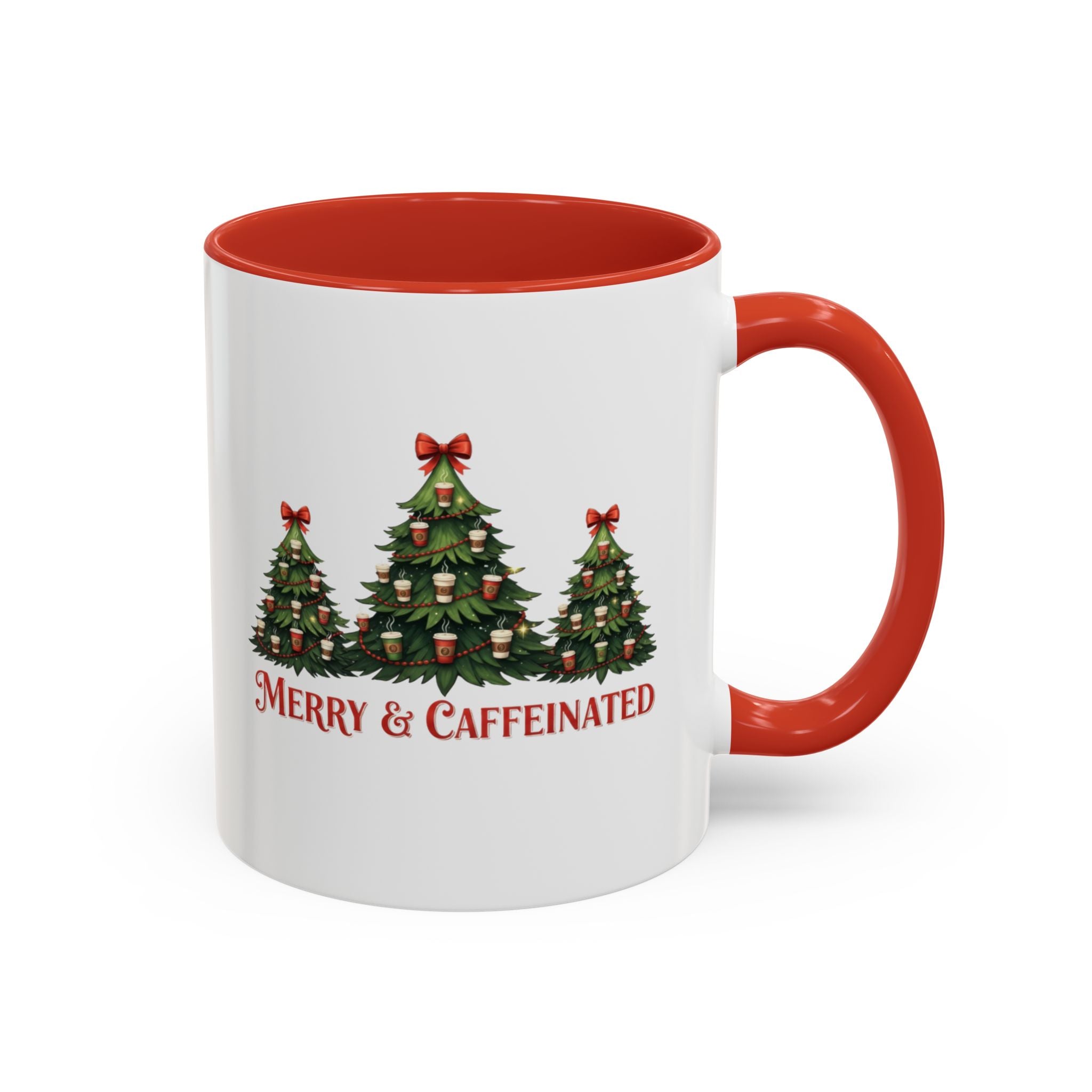 Merry and Caffeinated Christmas Tree Mug