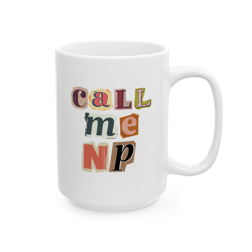 Call Me NP Scrapbook Style Mug