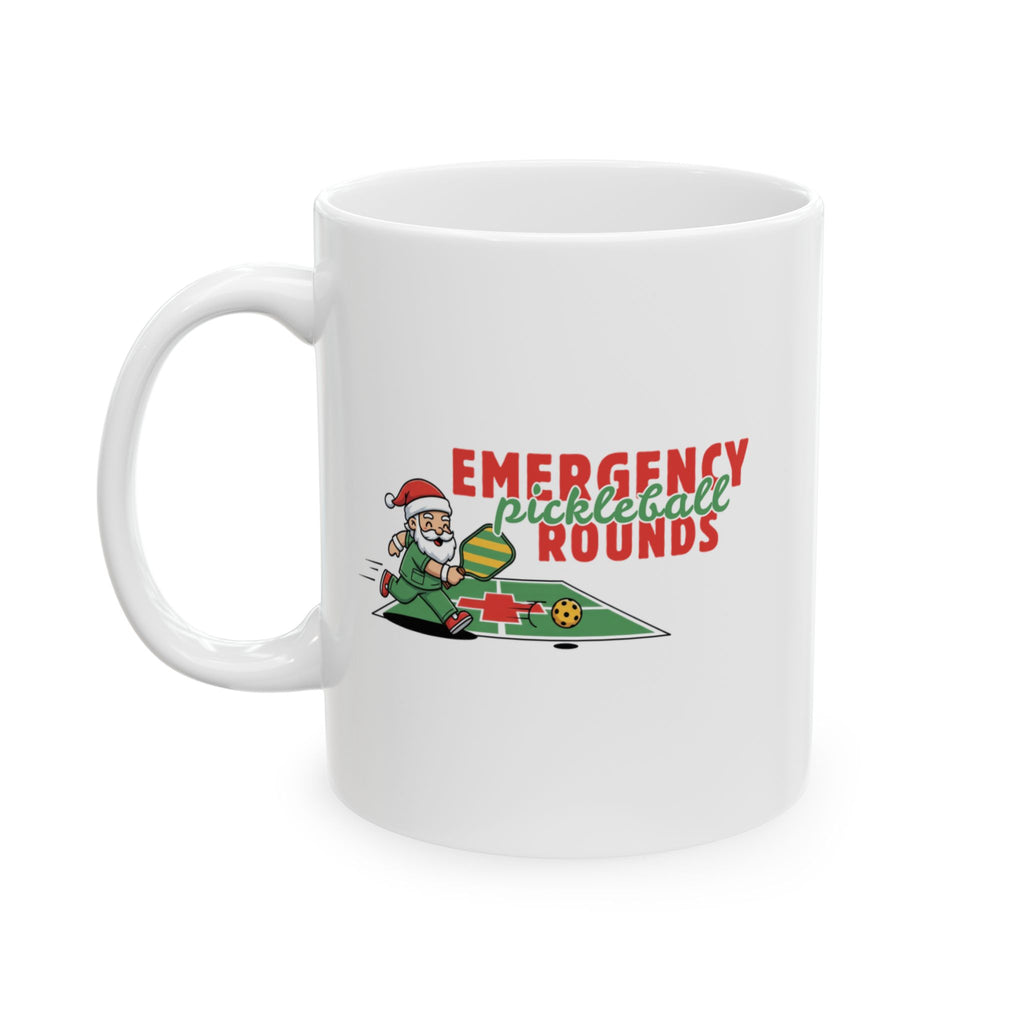 Emergency Pickleball Rounds Santa Mug